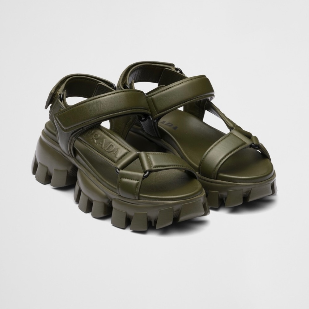 PRADA Monolith Lug Sole Sandal